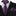 A Purple, Black Abstract Cement Pattern Necktie, Pocket Square