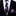 Thin Tie: Purple, Grey, Black Abstract Tie and Matching Square