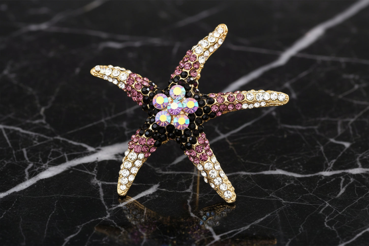 Purple Starfish Lapel Pin