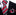 A Red, Black, White Stripe Pattern Necktie, Matching Pocket Square
