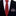 Thin Tie View: Red with Black Abstract Lines Tie and Accenting Pocket Square