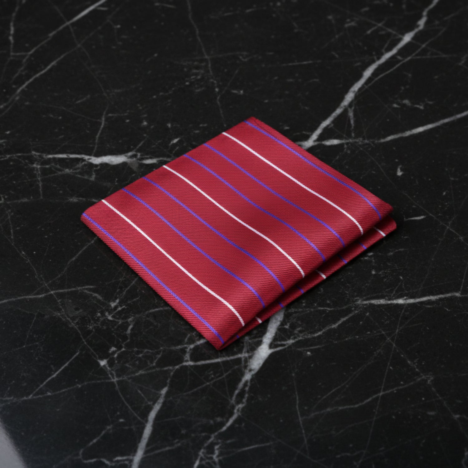 Red, Blue, White Stripe Square