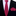 Red, Blue Interlock Thin Tie and Square