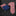 Alt View: Sunset Red Paisley Tie with Dark Blue, Black Abstract Pocket Square