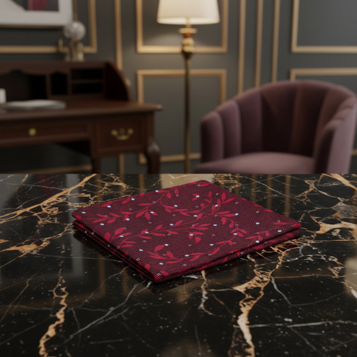 Red Pocket Square