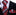 A Red, Grey Geometric Pattern Necktie, Matching Pocket Square