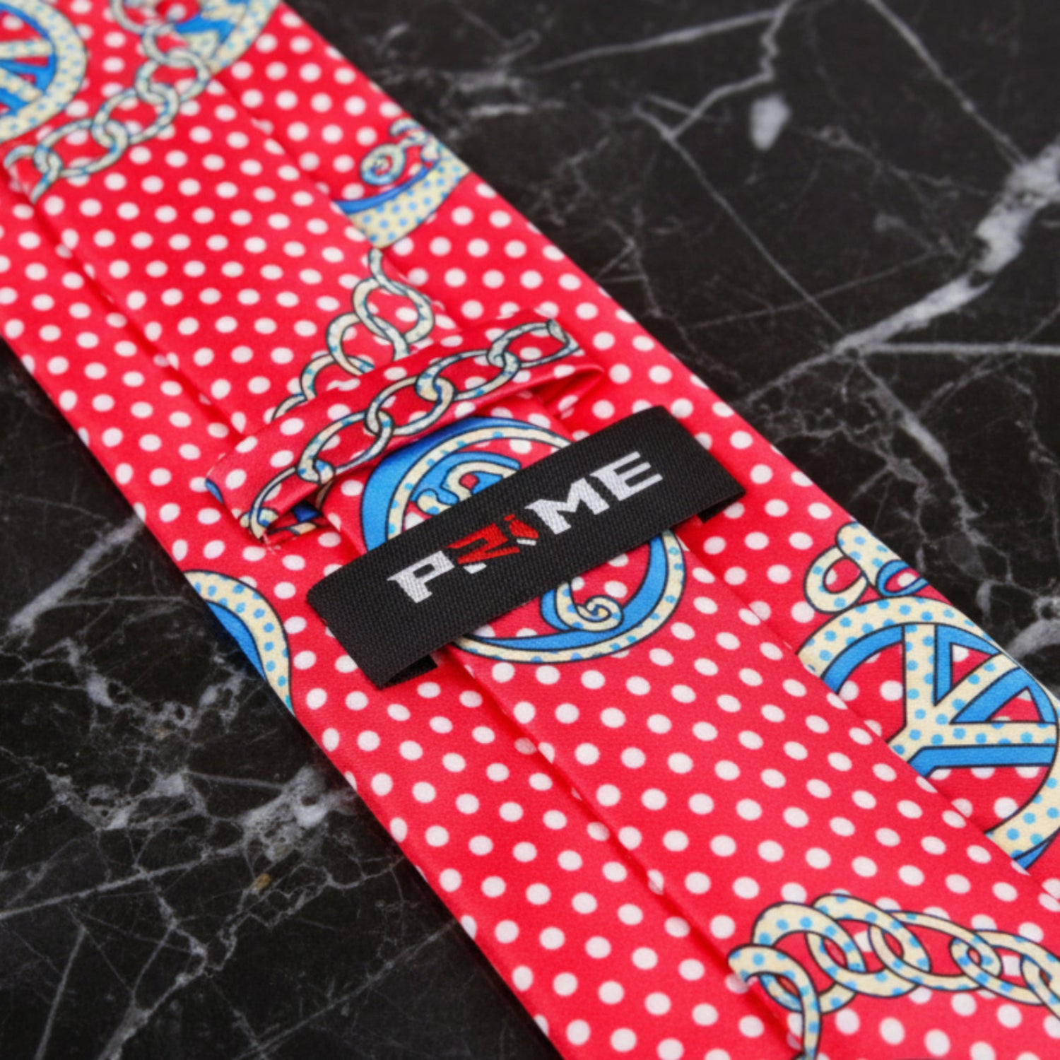 Red Polka Tie Keep