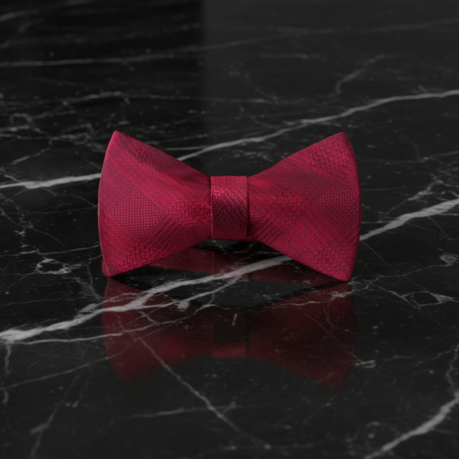 Red Geometric Bow Tie 