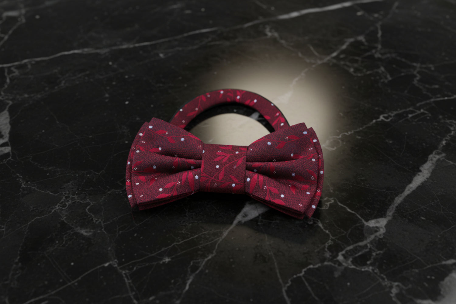 Deep Red Vines Pre Tied Bow Tie