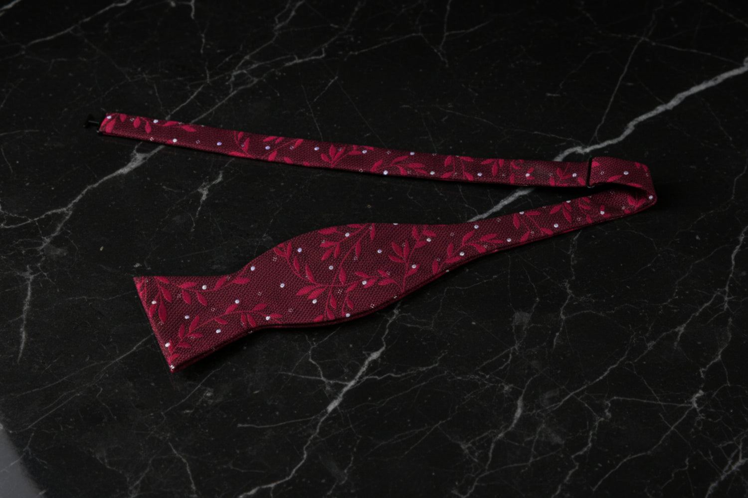 Deep Red Vines Self Tie Bow Tie