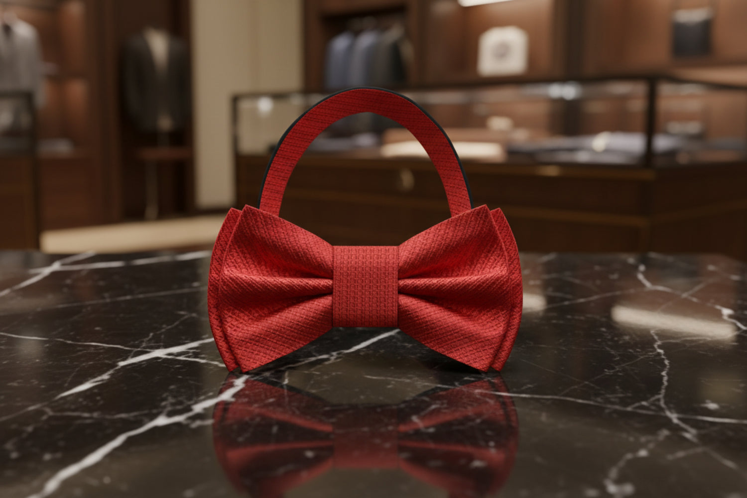 Red Bow Tie Pre Tied