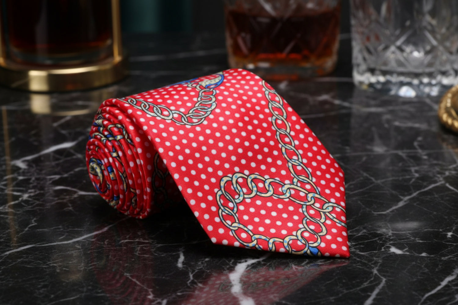 Red Polka Tie