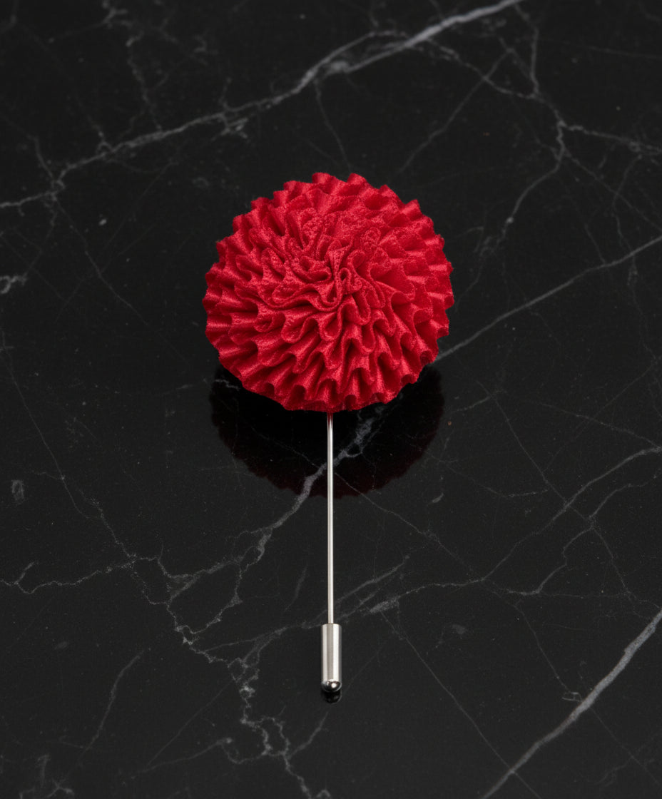 A Solid Light Blue Intricate Fancy Burst Lapel Pin||Light Blue