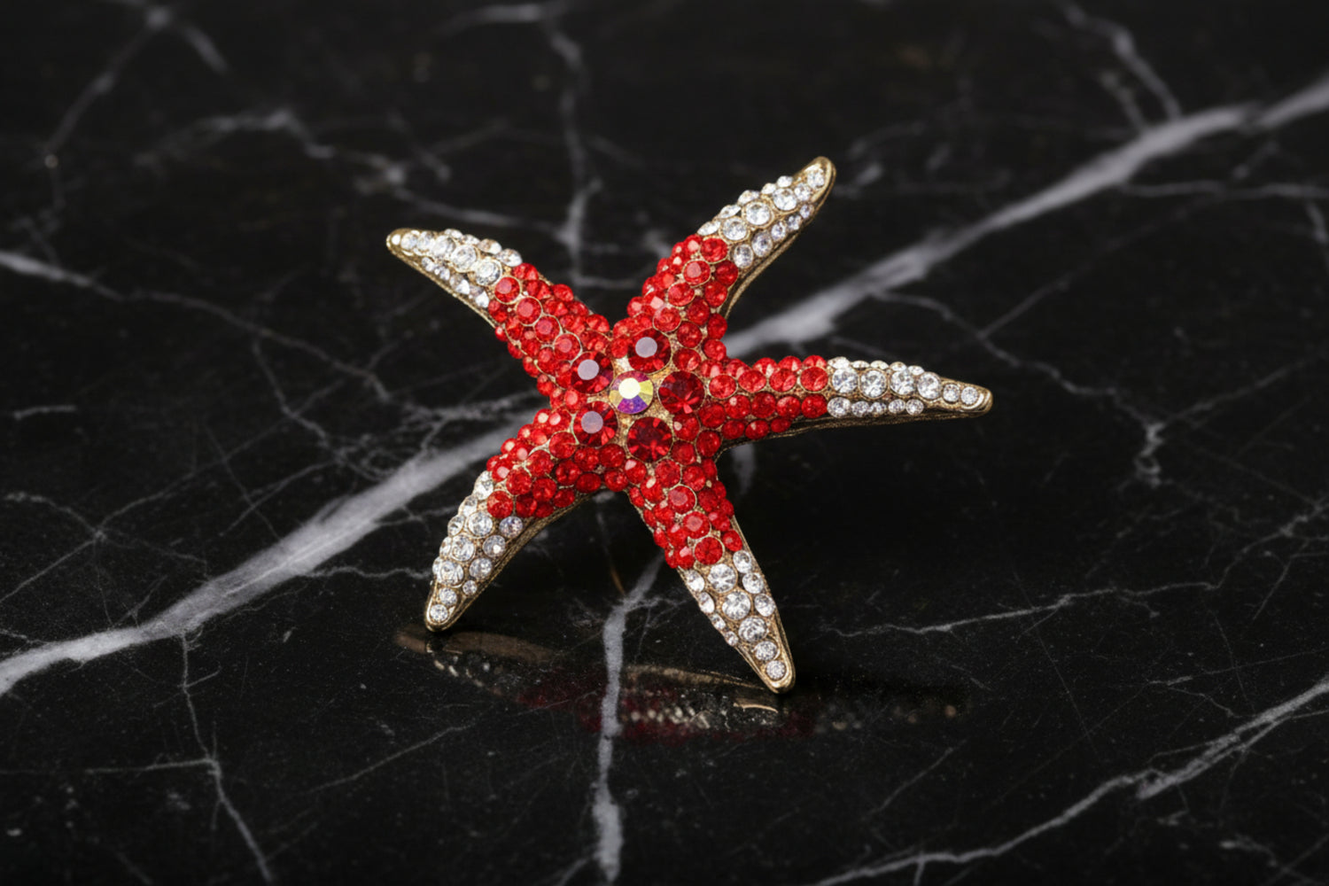 Red Starfish Lapel pin