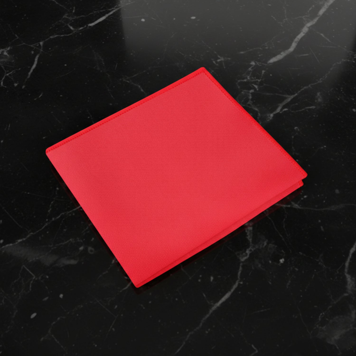 Red with Red Edges Pocket Square