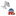 Blue, Red Republican Elephant Cuff-links