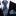A Teal, Grey Geometric Pattern Necktie, Matching Pocket Square