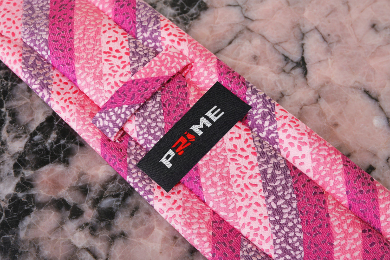 Shades of Pink with stripes and texture tie Keep