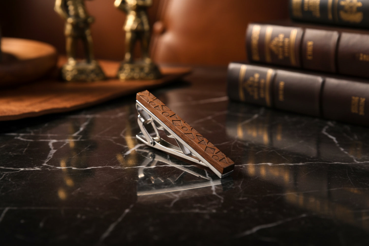 Shapes Wooden and Metal Tie bar