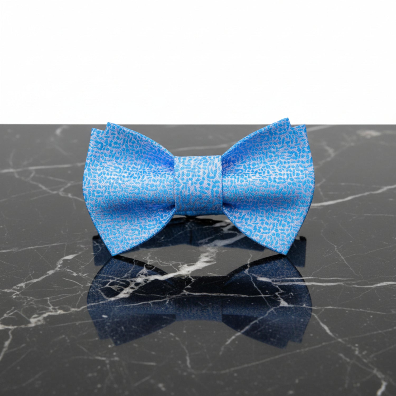 Laser Blue Shimmer Blue Bow Tie