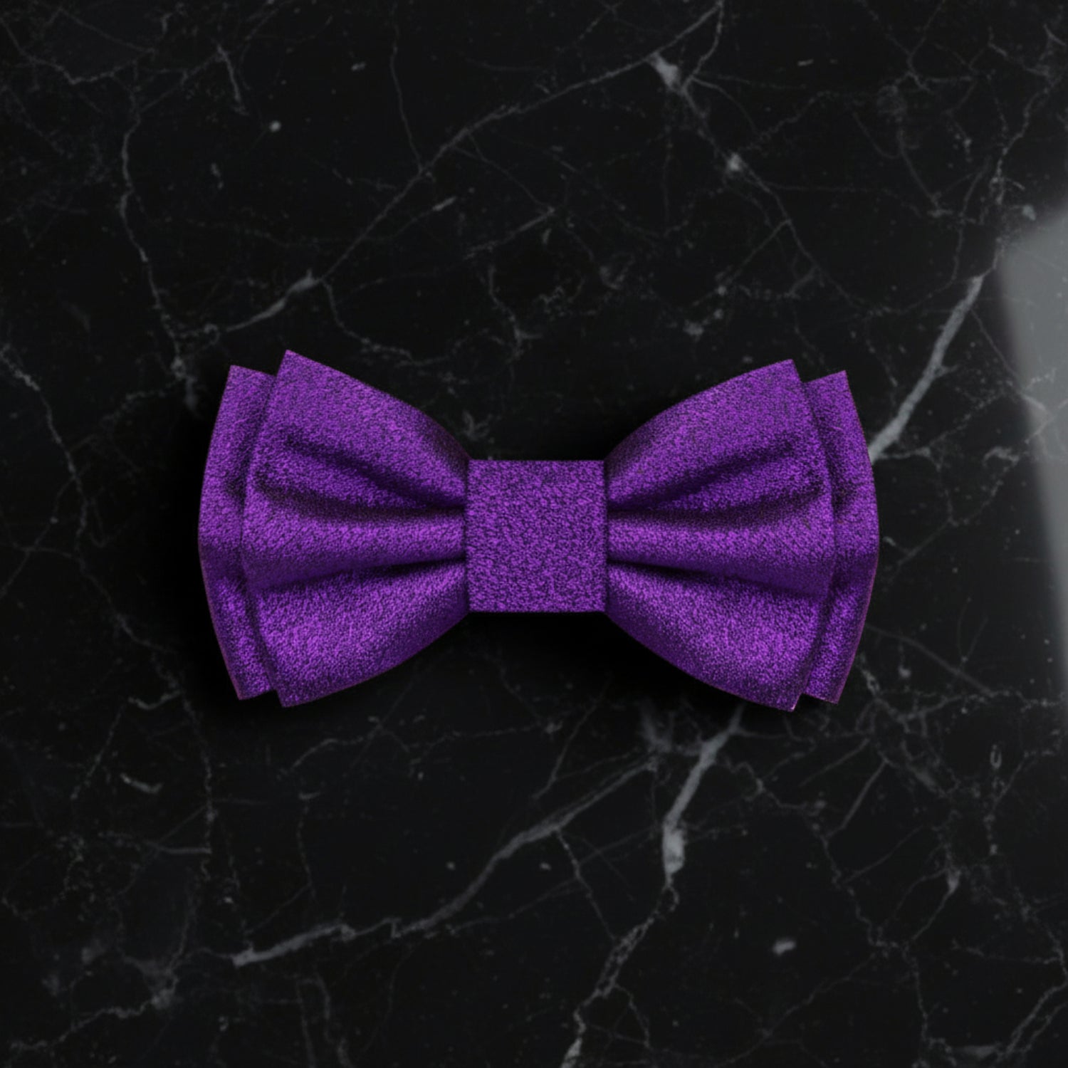 Shimmer Purple Bow Tie