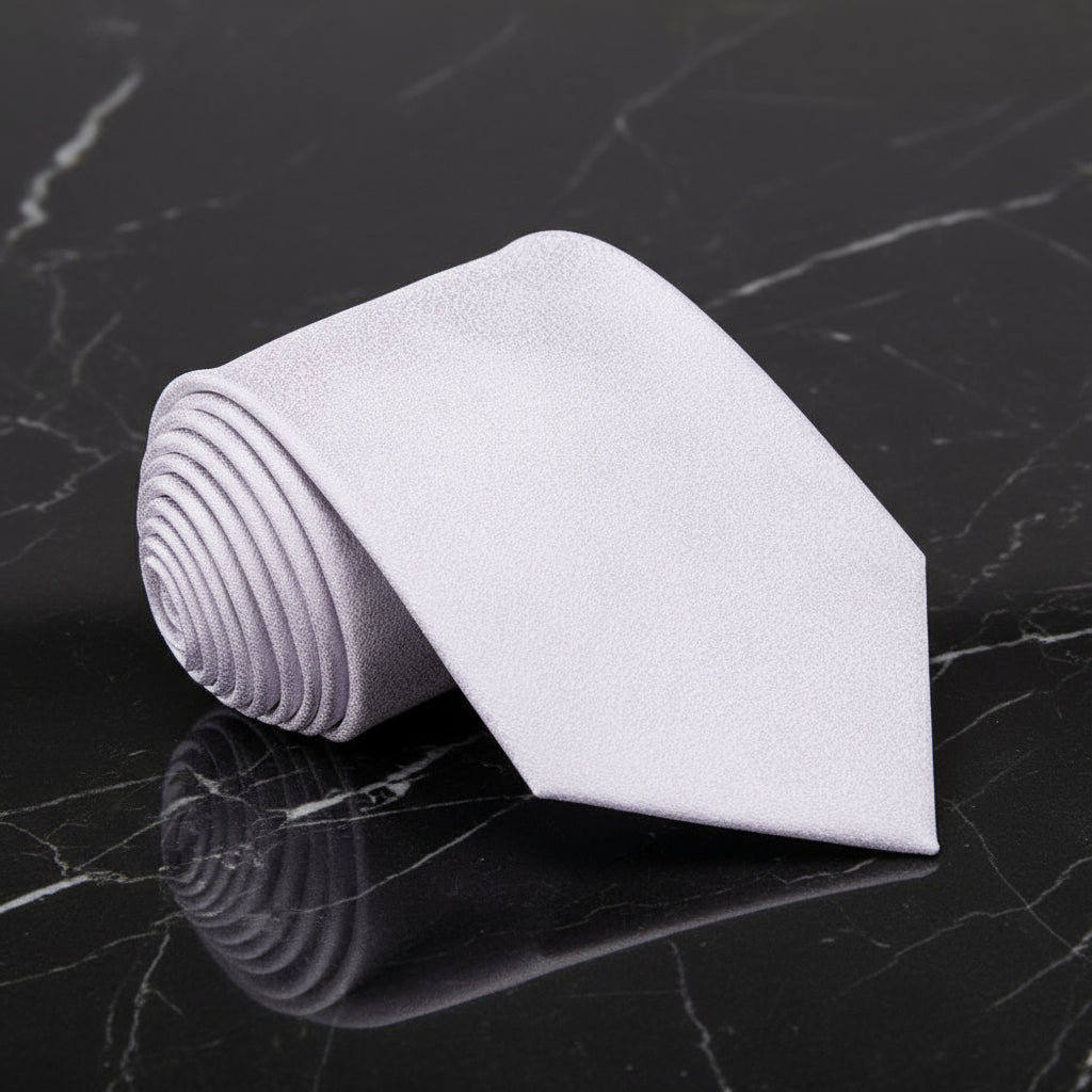 Shimmer Silver Tie  