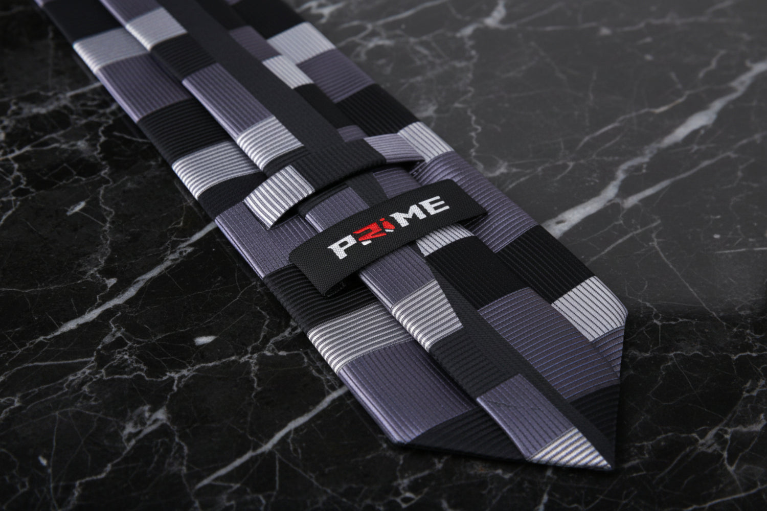 Tie Keep: Silver, Grey and Black Abstract Tie  