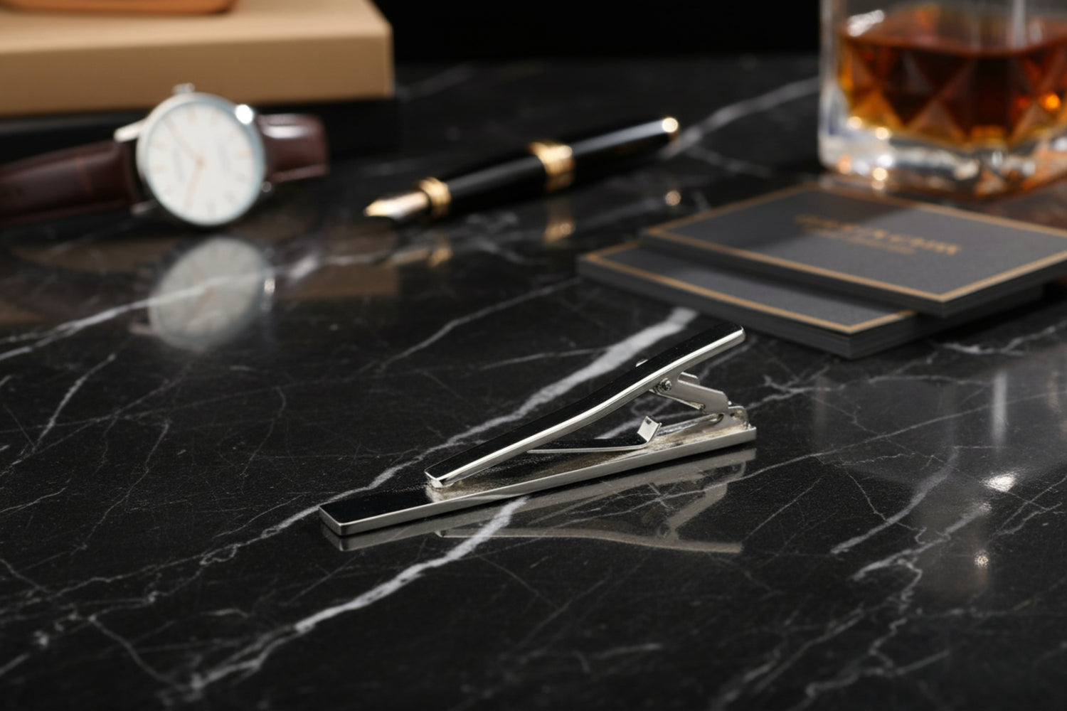 View 2: Silver Tie Bar