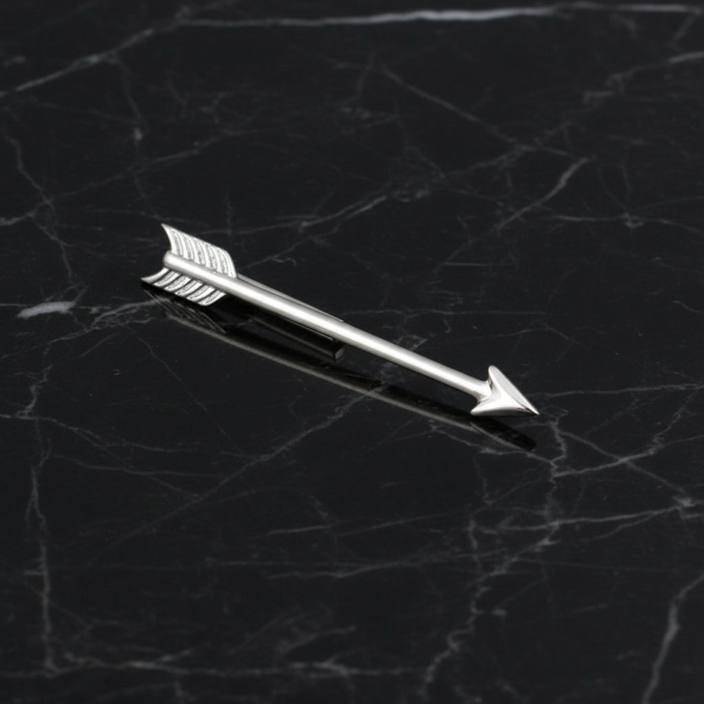Silver Arrow Tie Bar