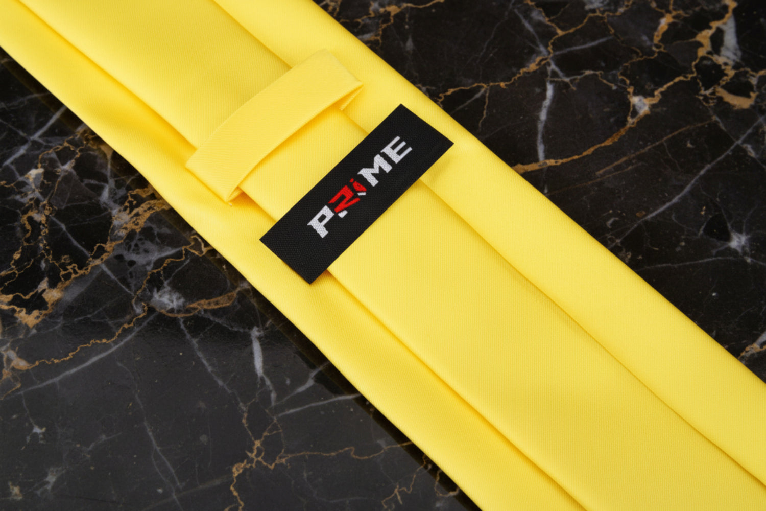 Solid Glossy Canary Yellow Necktie Keep
