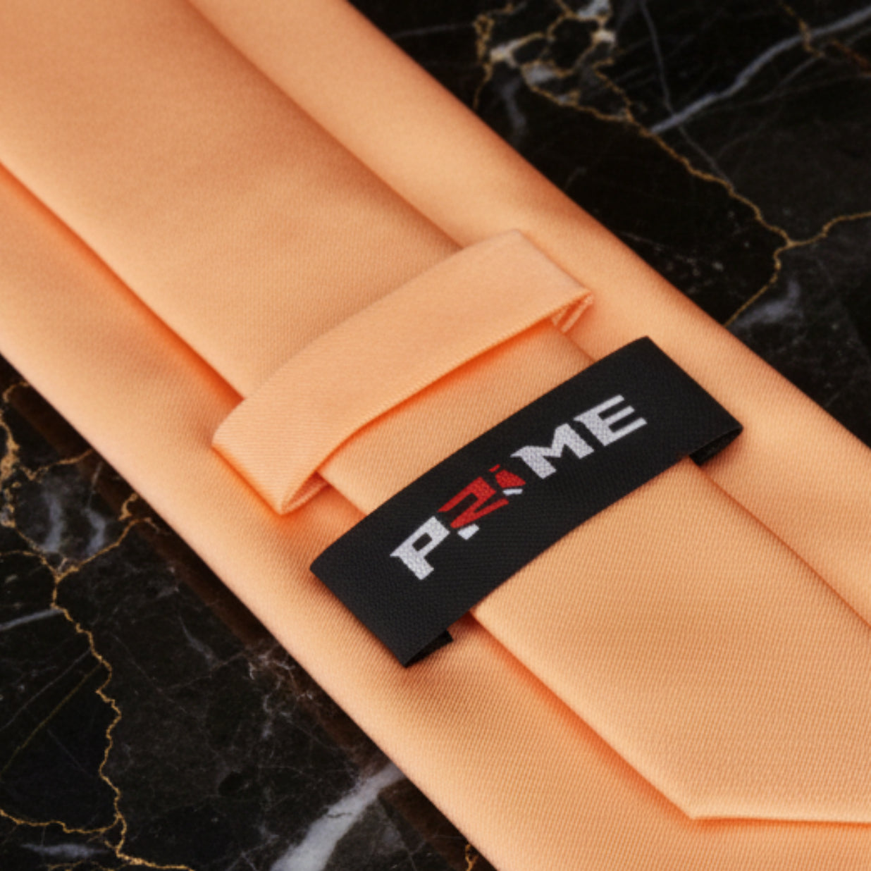 Solid Glossy Cantaloupe Necktie Keep