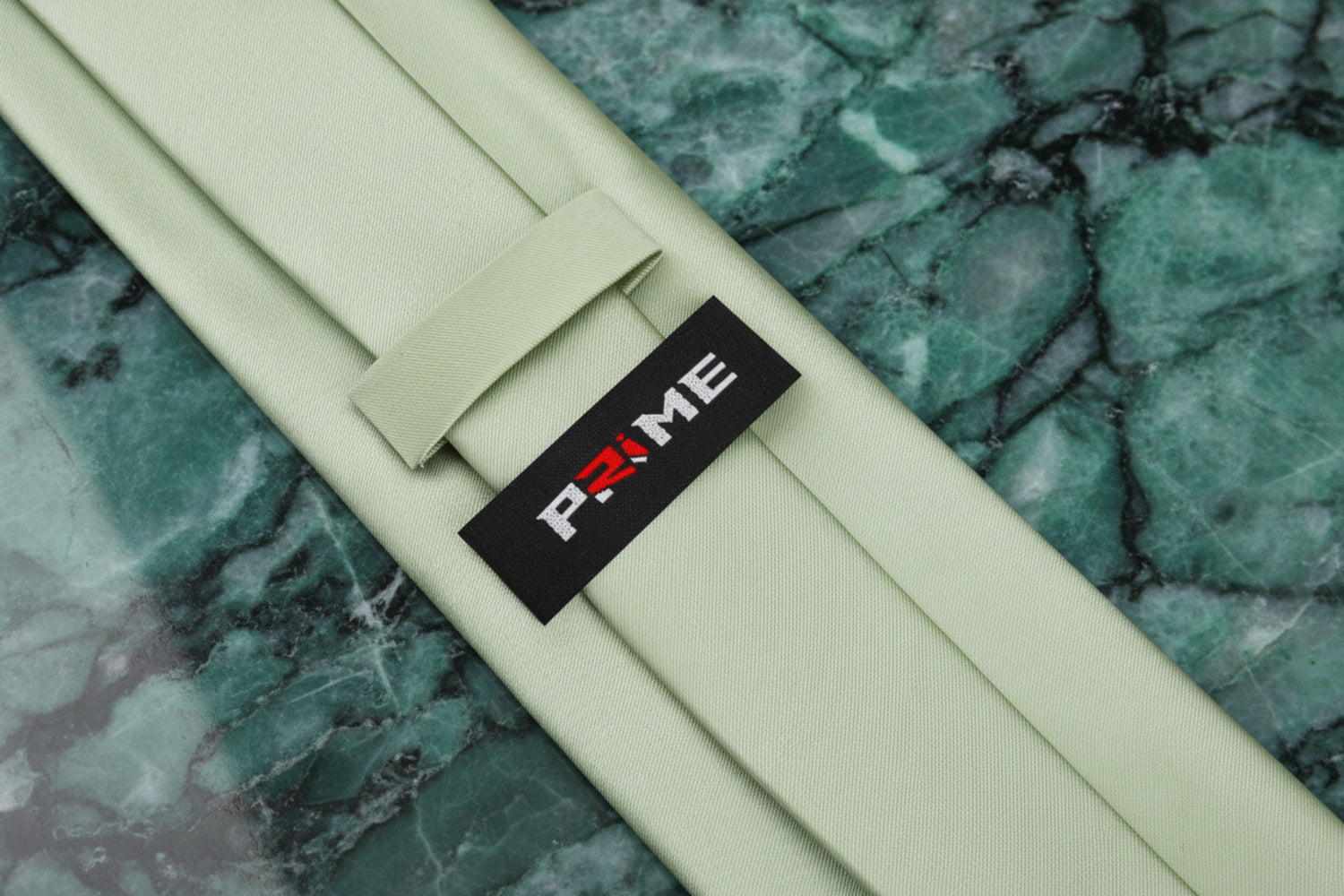 Tie Keep: Solid Glossy Laurel Green Necktie