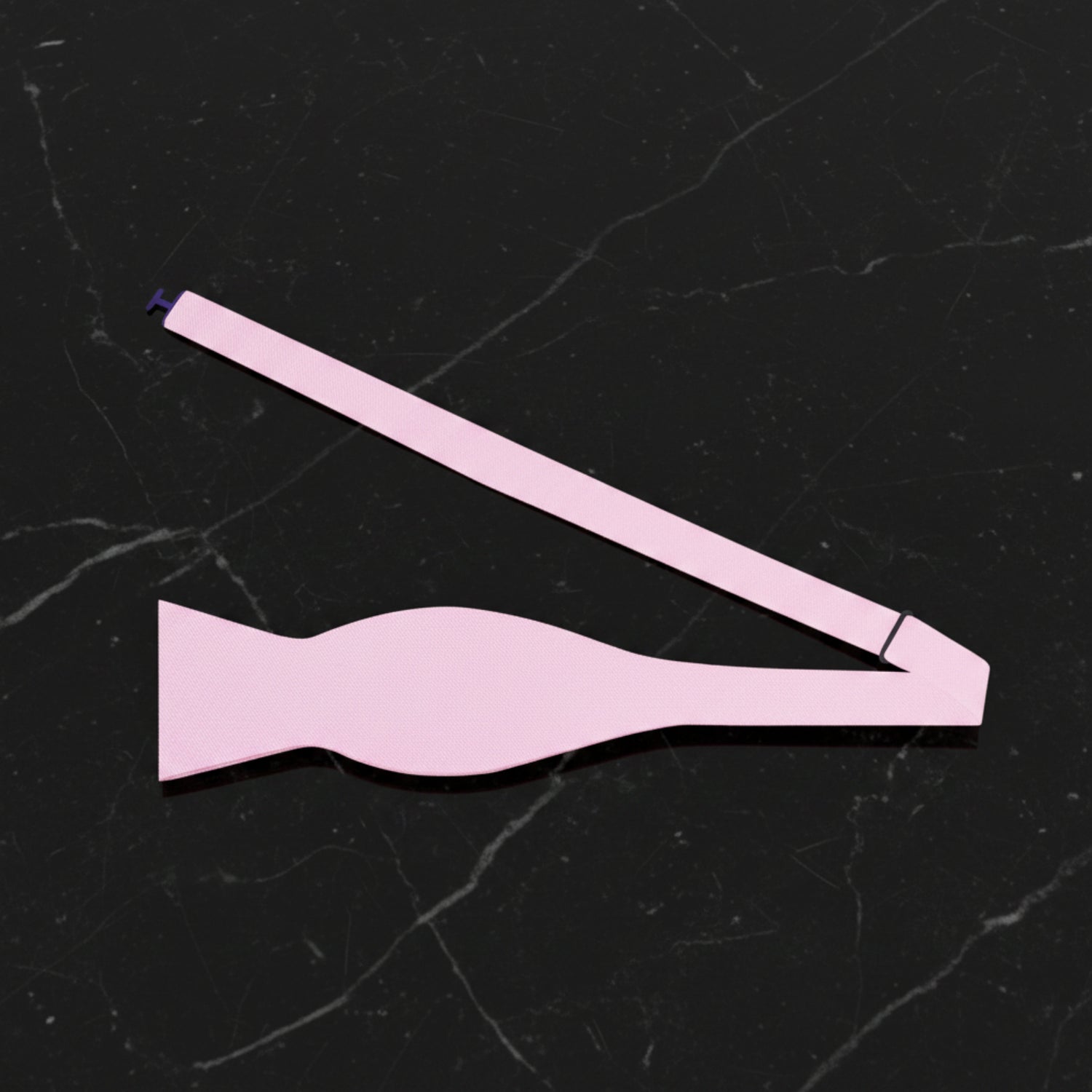 Self Tie: Solid Glossy Blush Pink Bow Tie