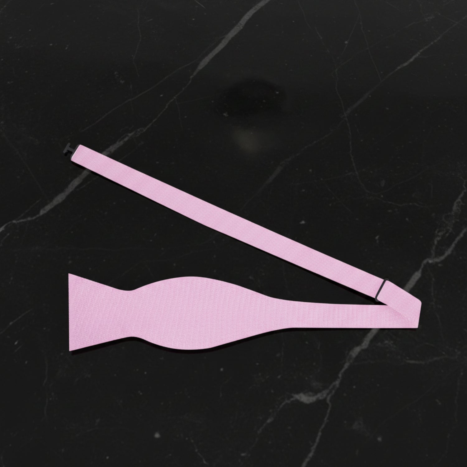 Self Tie: Solid Glossy Light Orchid Pink  Bow Tie 
