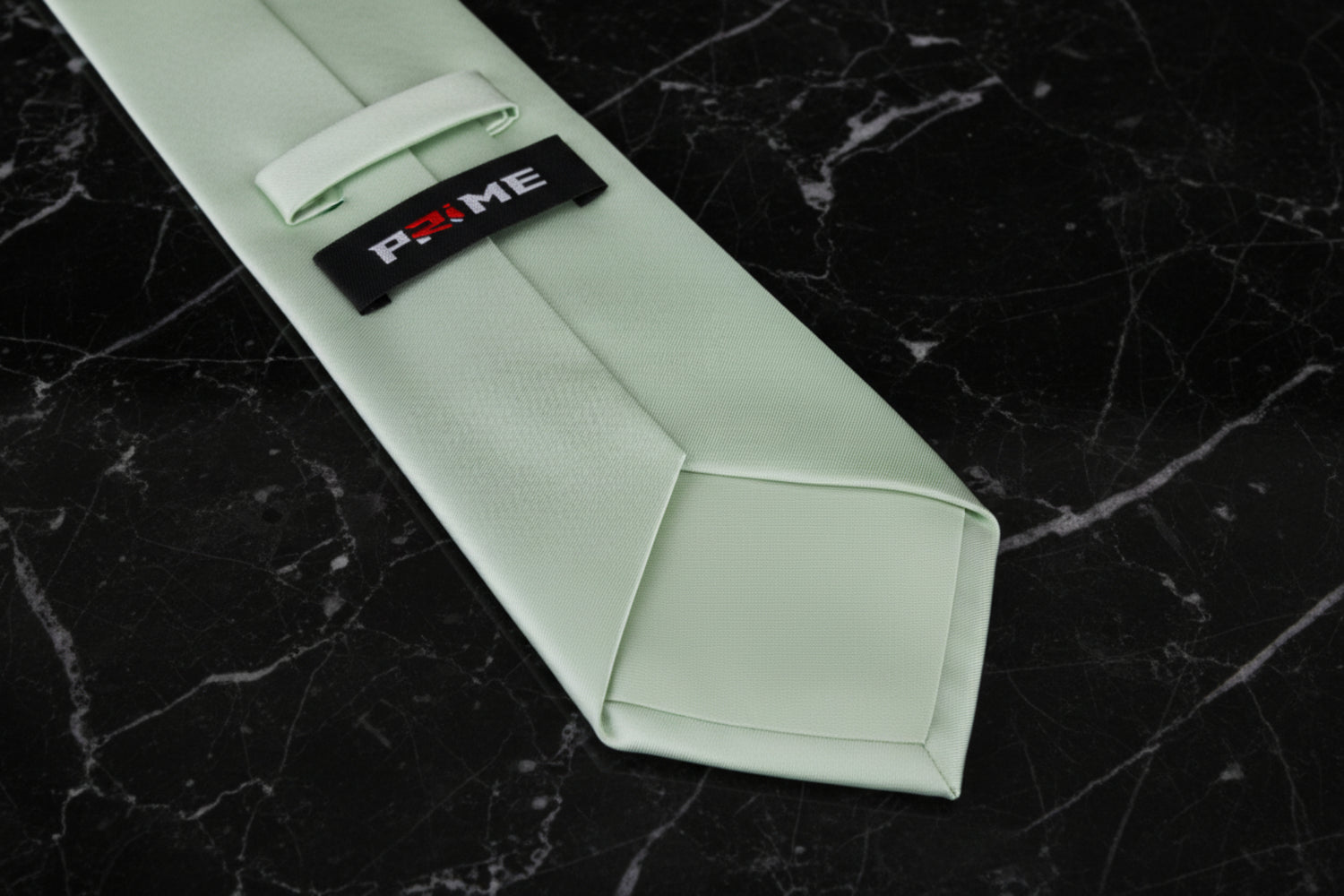 Solid Glossy Light Sage Green Silk Necktie Keep
