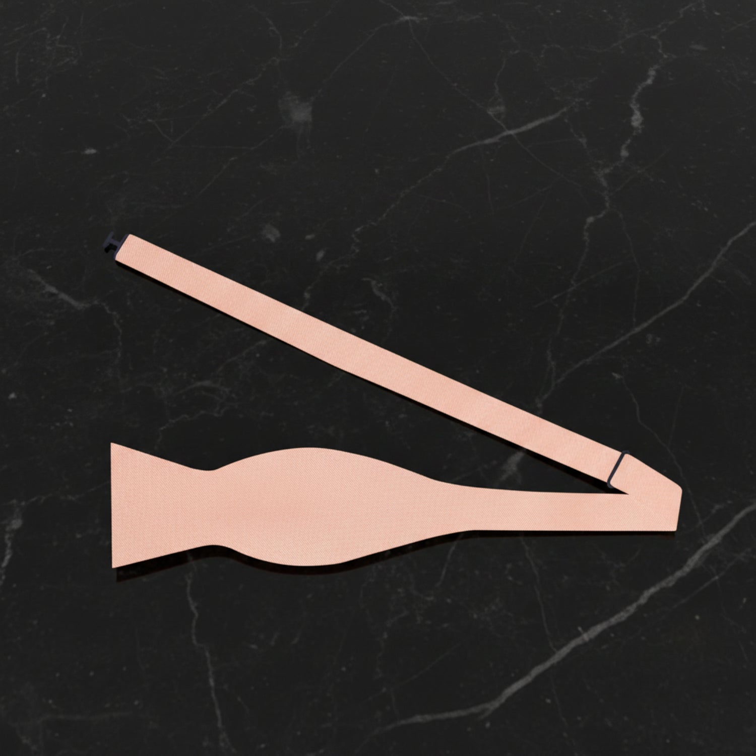 Self Tie: Solid Glossy Soap Orange Bow Tie