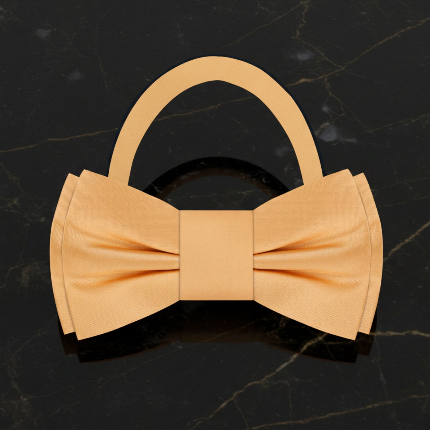 Pre Tied Soft Marigold Bow Tie