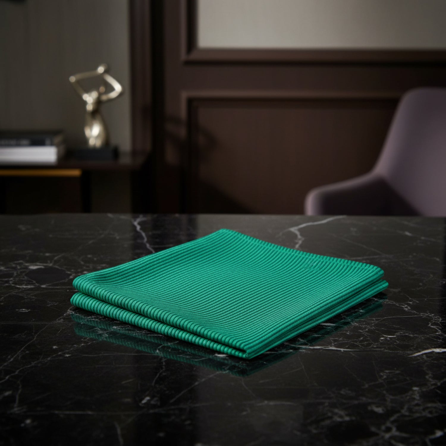 Solid Green Pocket Square