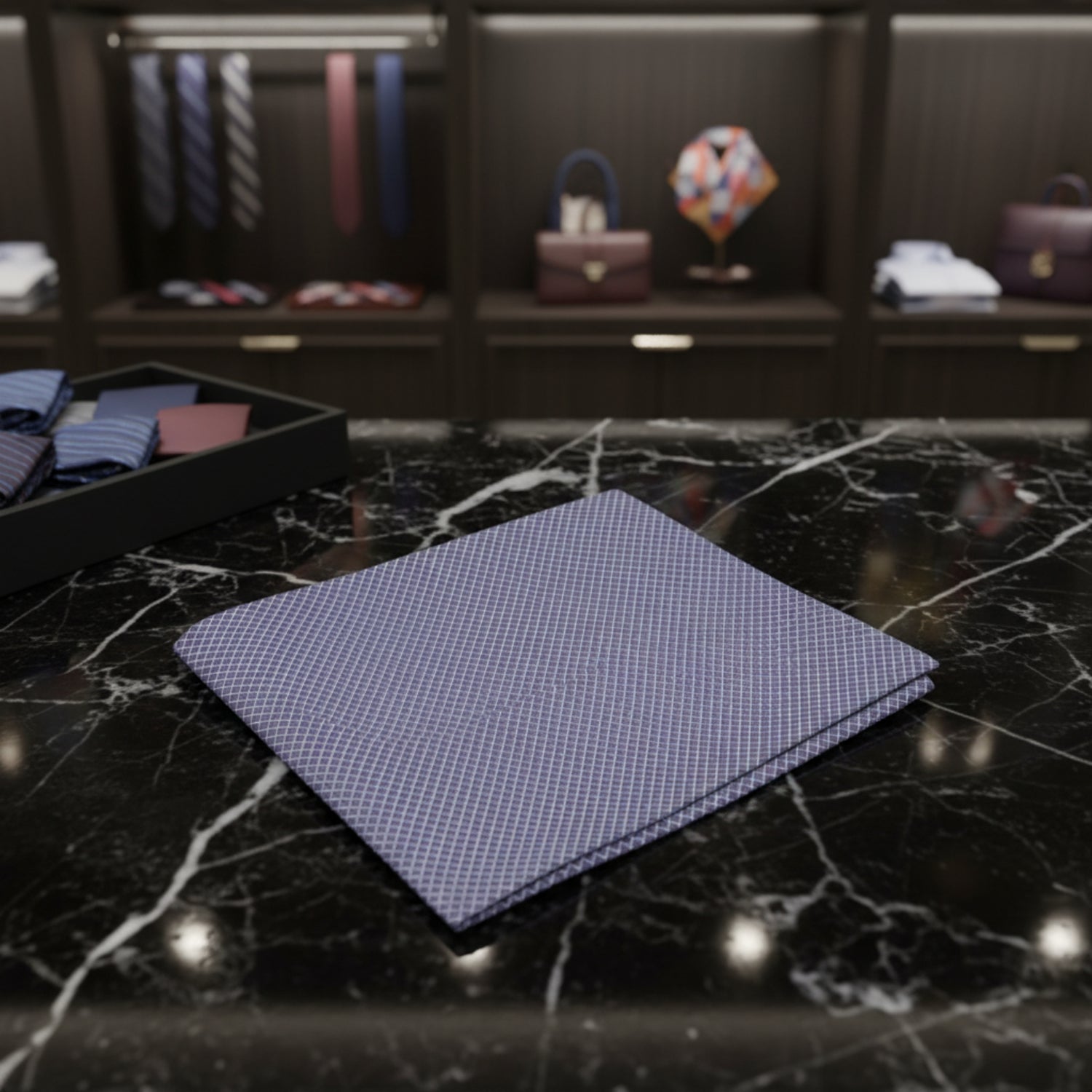 Solid Silver Pocket Square