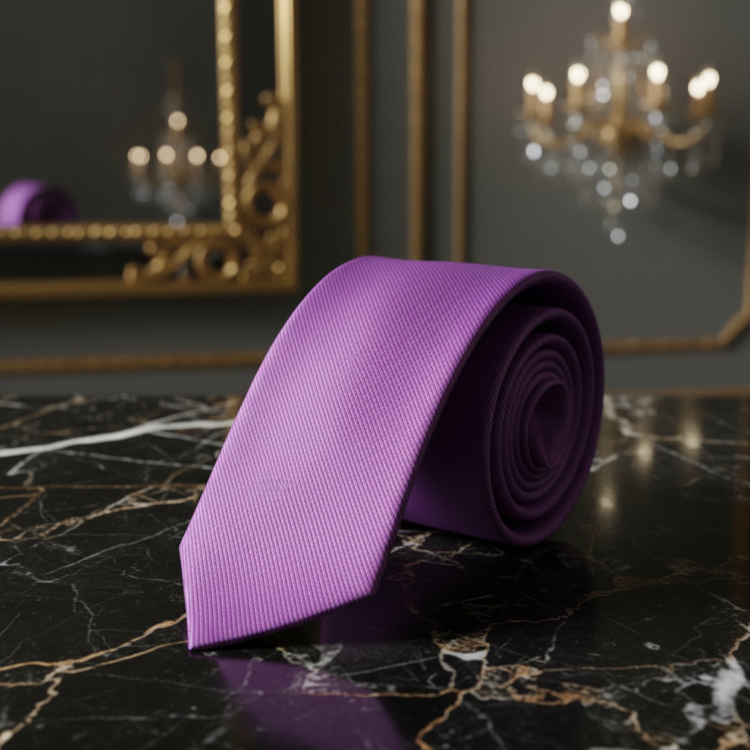 Soft Purple Single Tie View 2