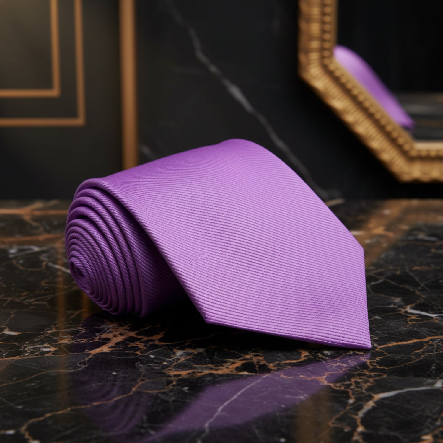 Soft Purple Single Tie View 4