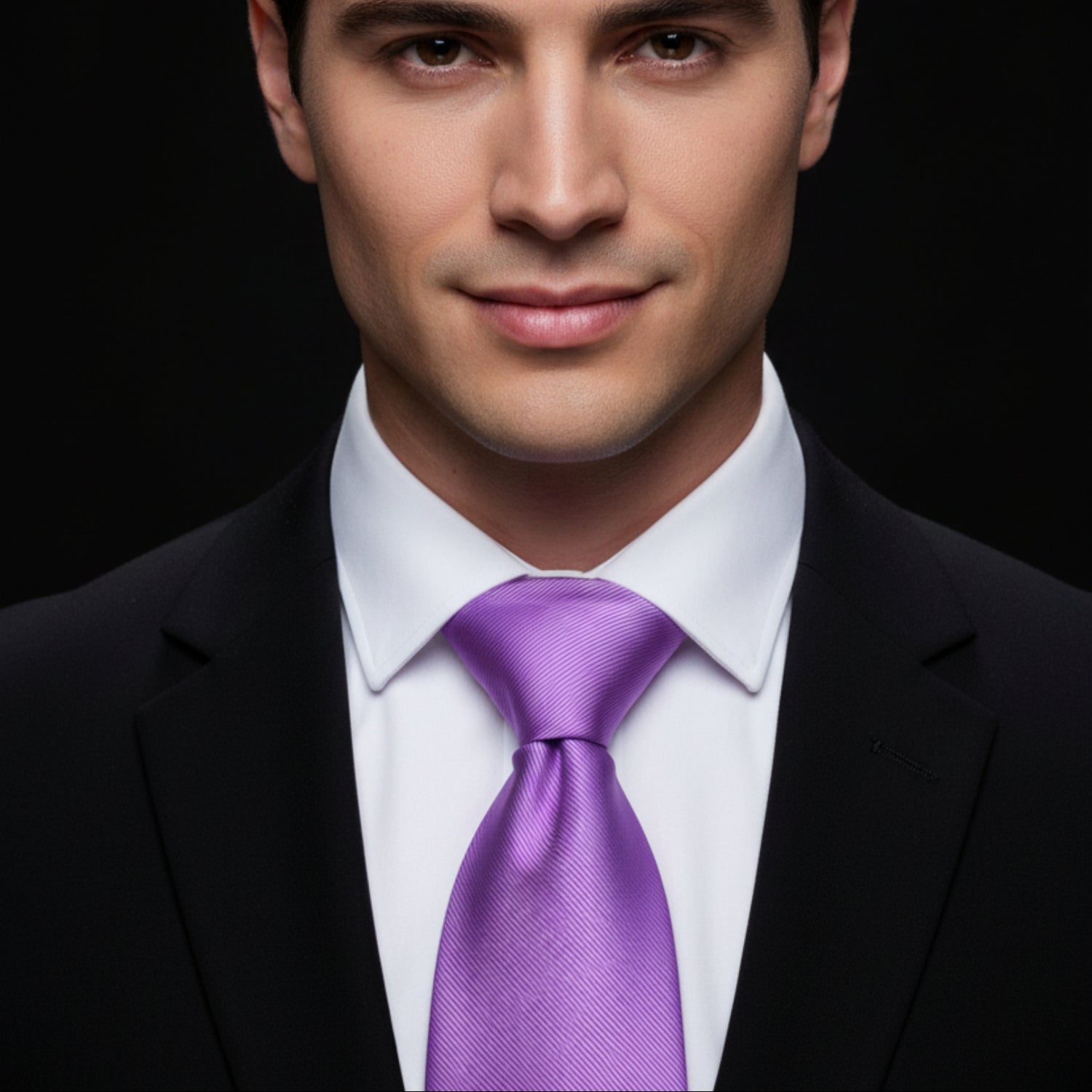 Soft Purple Single Tie View 1
