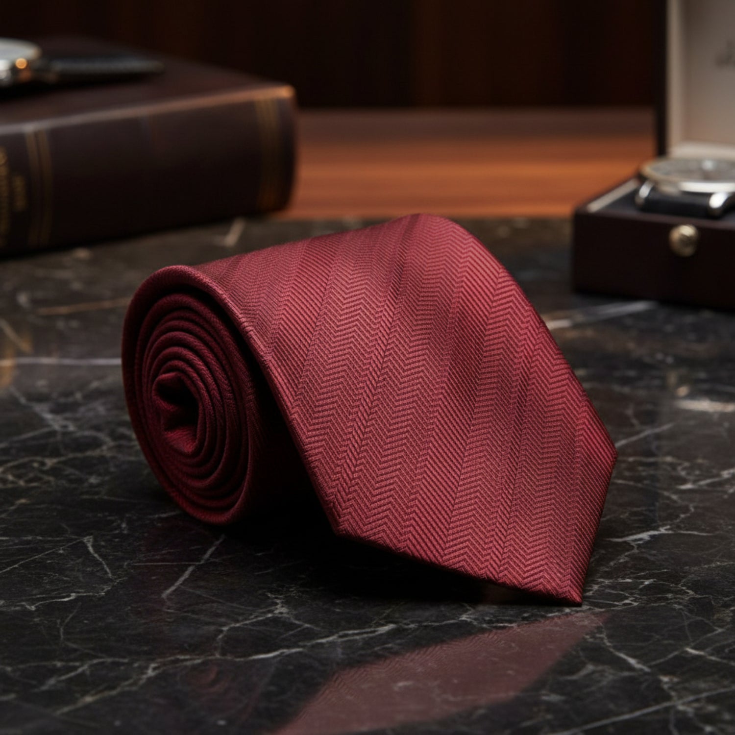 Sophisticated Rosewood Tie||Rosewood