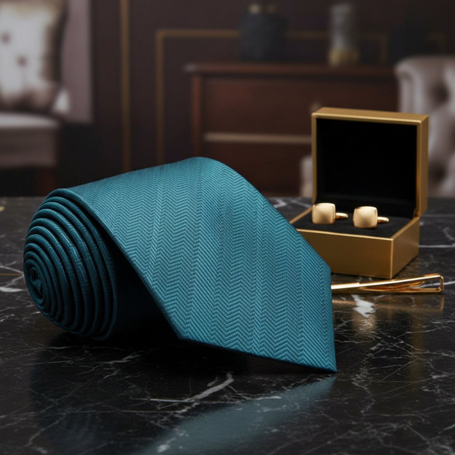 Deep Pine Green Tie||Deep Pine Green