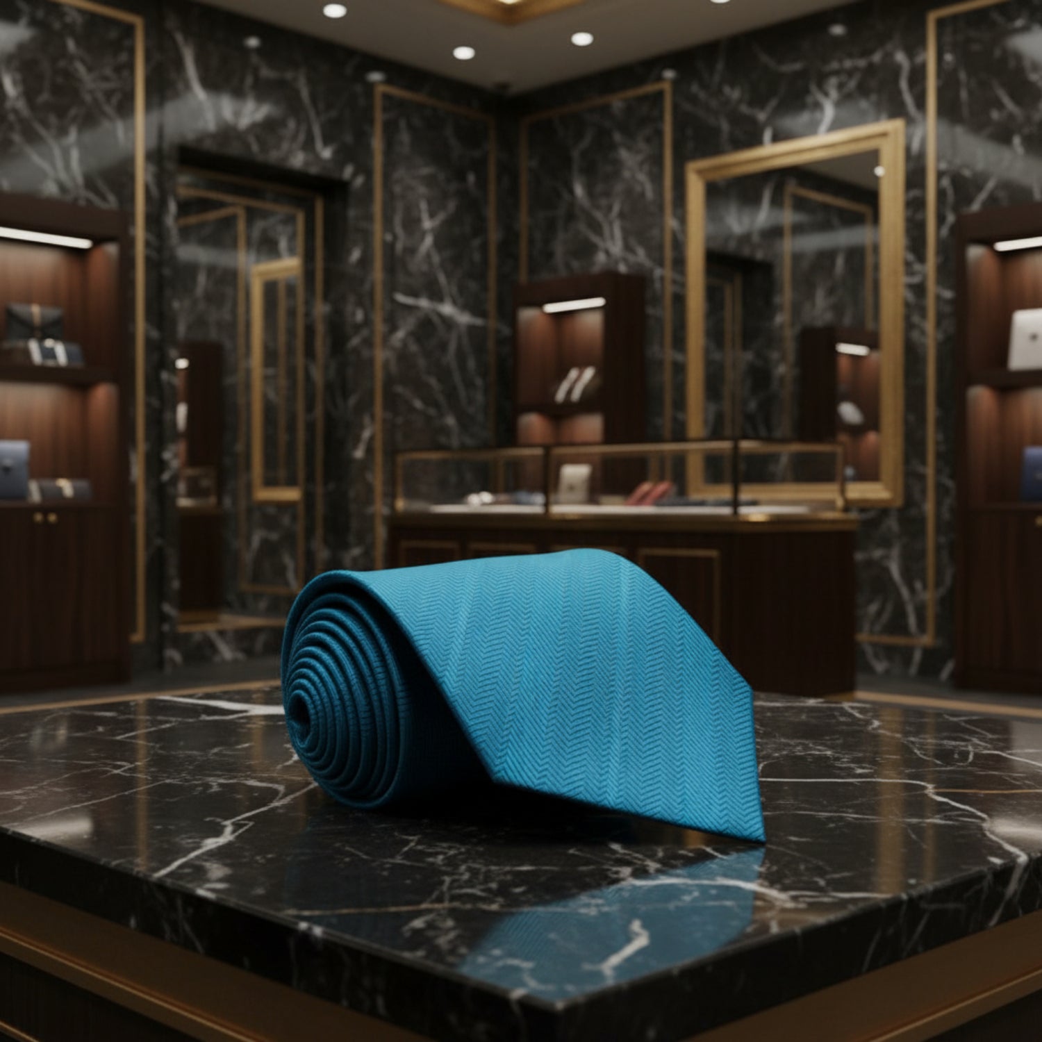 Rich Teal Tie||Rich Teal
