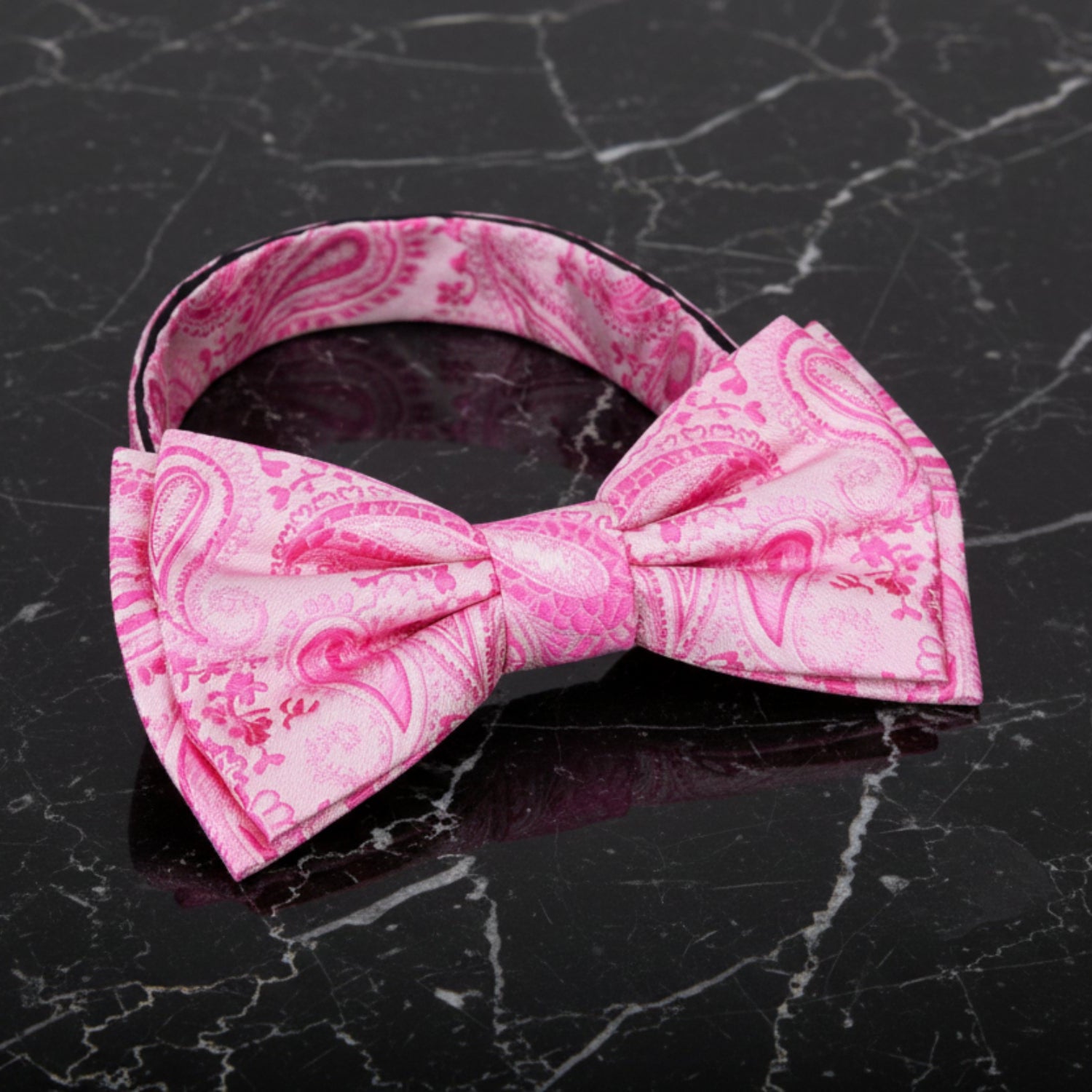 Pre Tied: Shades of Pink Paisley Bow Tie