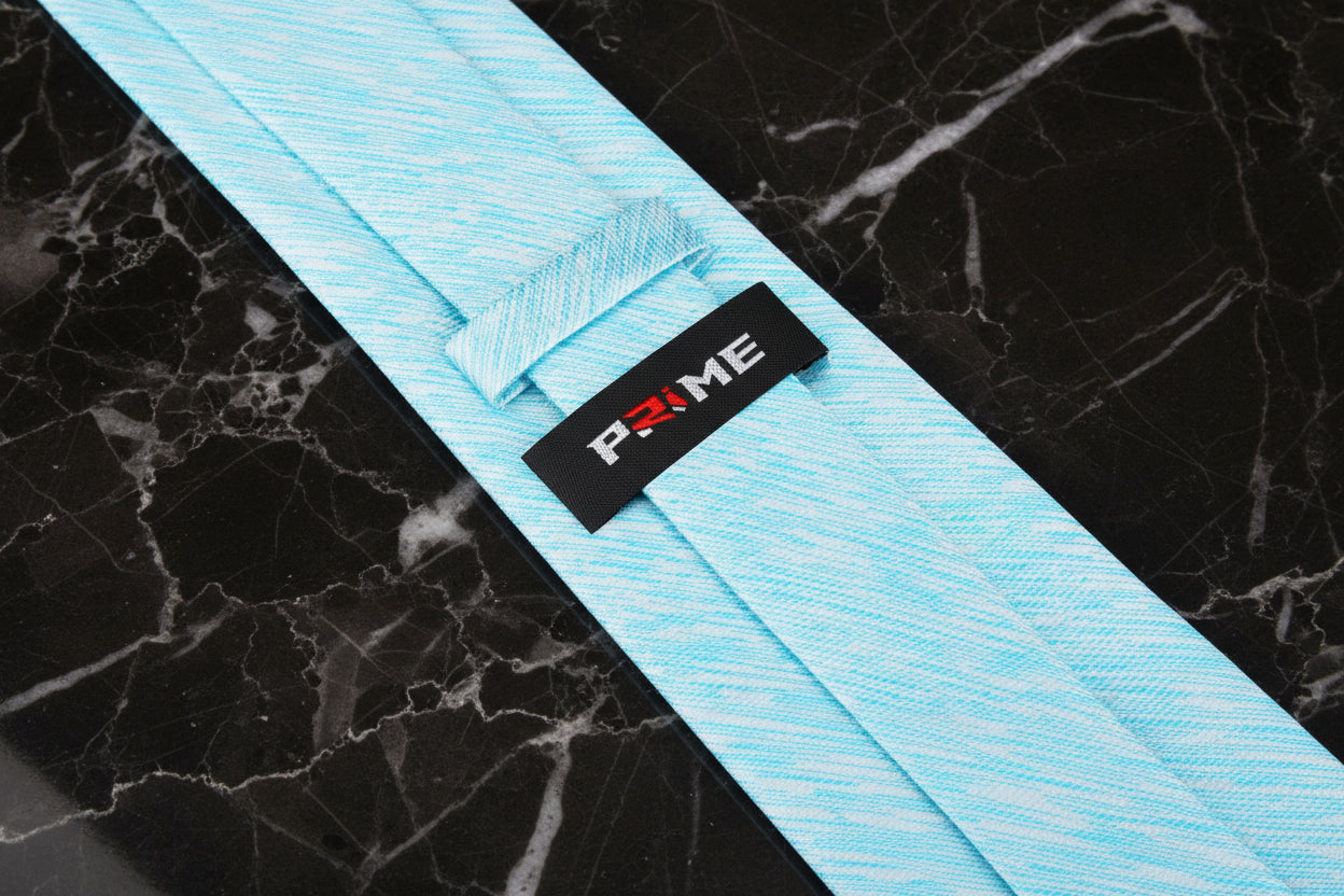 Blue White Lined Necktie Keep