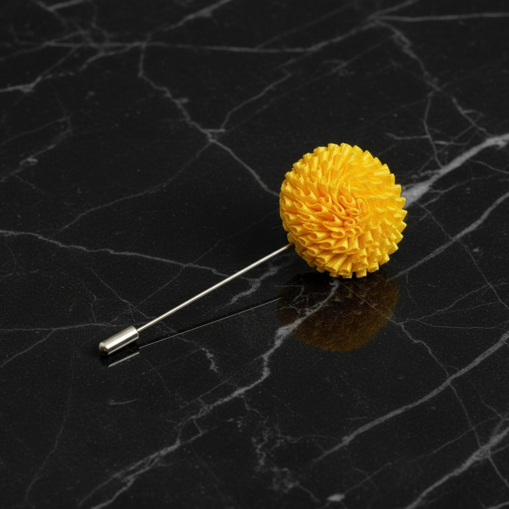 yellow lapel pin