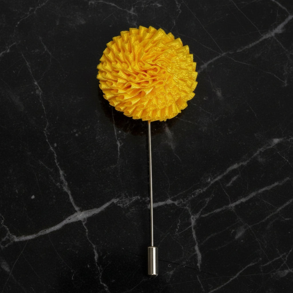 Yellow lapel pin